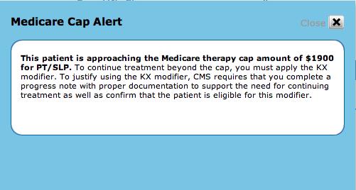 Medicare Cap Alert