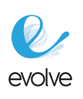 evolve logo blue