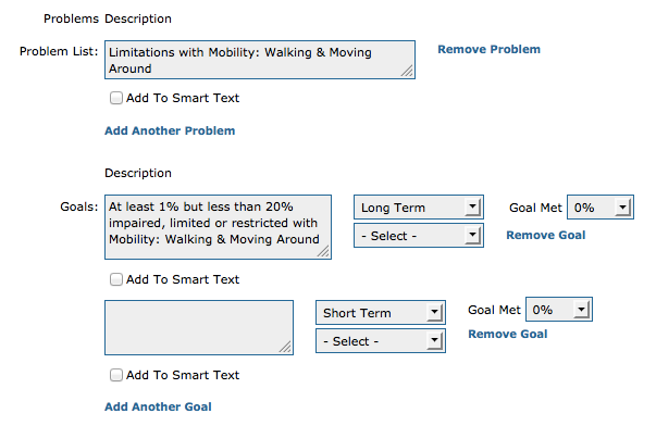 Problem List and Goals