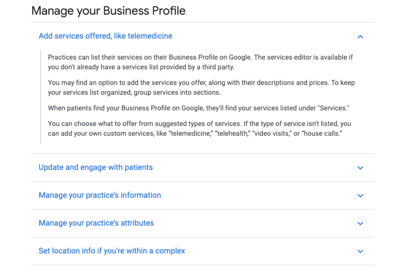 manage your business with google products