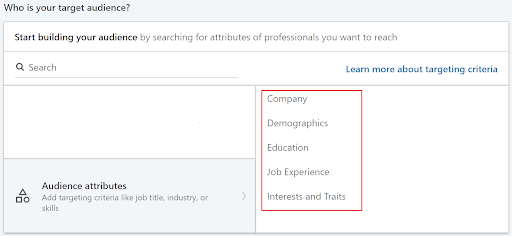 linkedin marketing target audience