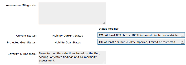 Severity Modifiers